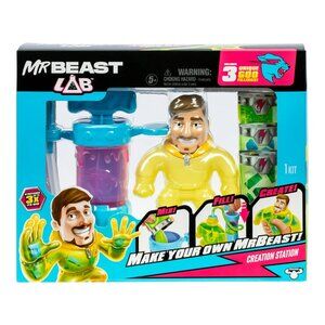 Mr. Beast Lab, Make your Mr.Beast, Fill & Create Your Own Stretchy Action Figure